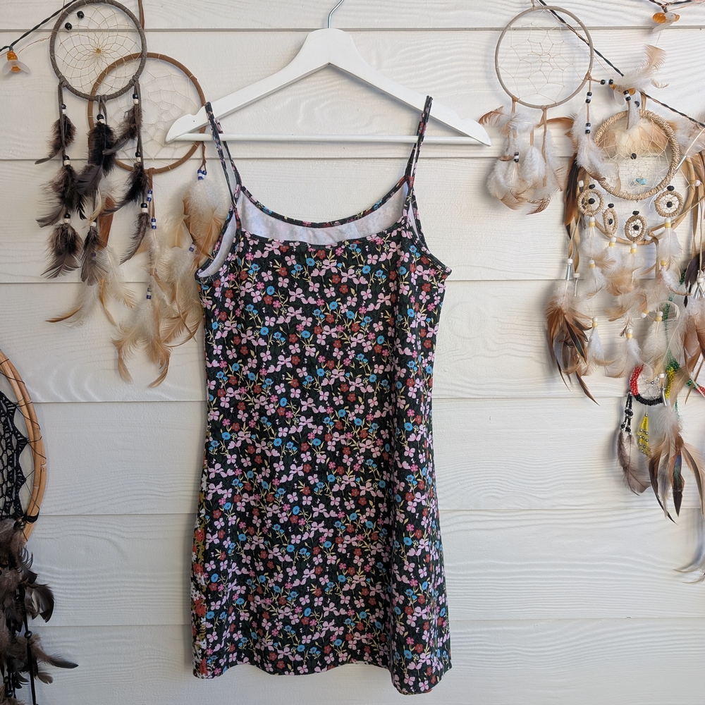 NIKE Sportswear Dual Disty Cami Floral Print Tank Dress Size SP 90s Y2K style - Picture 8 of 8
